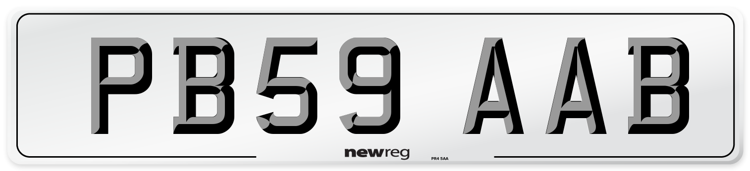 PB59 AAB Number Plate from New Reg